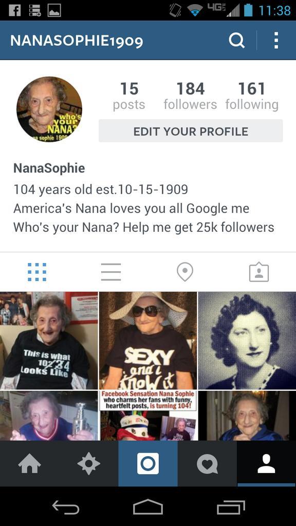 NanaSophie1909's tweet photo. Please #FF me #instagram #igfamous #oldesttweeter make my #birthday wish come true please #RT #105th @WeNurses http://t.co/Dr4zFpcZ6e