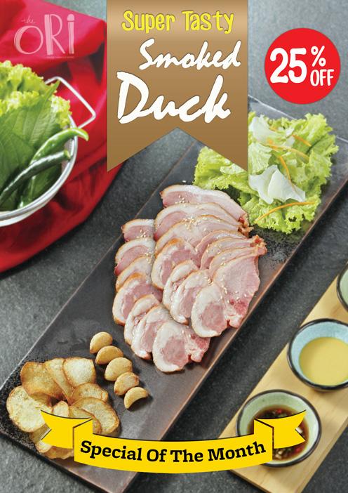 TheOriID's tweet photo. Try our Special of The Month menu, Super Tasty Ori Smocked Duck with 25% off http://t.co/FHjUdcGXyd