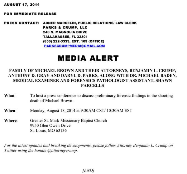 Examiner to address Ferguson teen autopsy findings ITV News