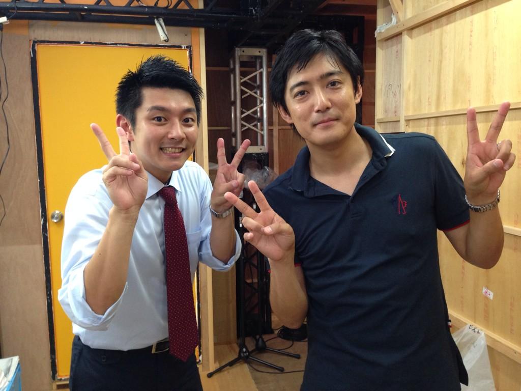 超 汐留パラダイス ぱらだいすたぁ 2回目アナチラッシュ終了 右松健太アナ 山本紘之アナ そして2人の名前がミックスしている新人 山本健太 アナ 社内でもなかなか揃わないとこのとで 貴重な３ショットでした 紘之アナ