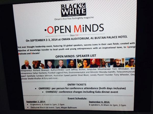 MadihaAlsuliman's tweet photo. #open_minds هل ينقصك الالهام مارأيك تلتقي بهؤلاء يومين هنا بفندق البستان2-3سبتمبر 
اسطورةالقدم بيلية
وريتشارد برانسون http://t.co/OQ9rMir2sj