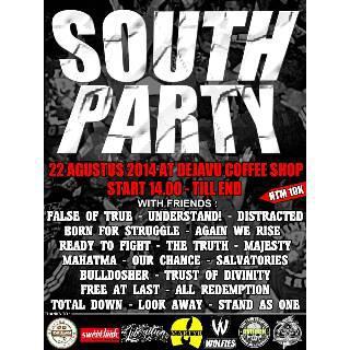 #SouthParty 22th August at Dejavu Coffee Shop with <a href="/falseoftruemchc/">False Of True</a> @understandmchc <a href="/RTF_MLG/">READY TO FIGHT</a> <a href="/BFSmchc/">Born For Struggle</a> and more *beer*