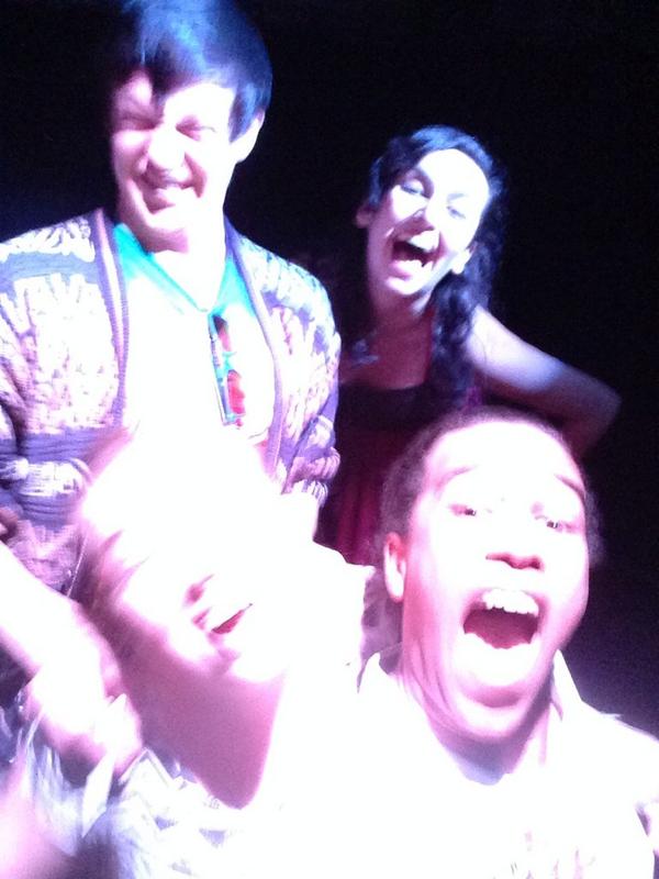 DeadFreshFringe's tweet image. Today might have been one of the funniest performances, well at least for the cast! #LiveSelfie #DeadFresh