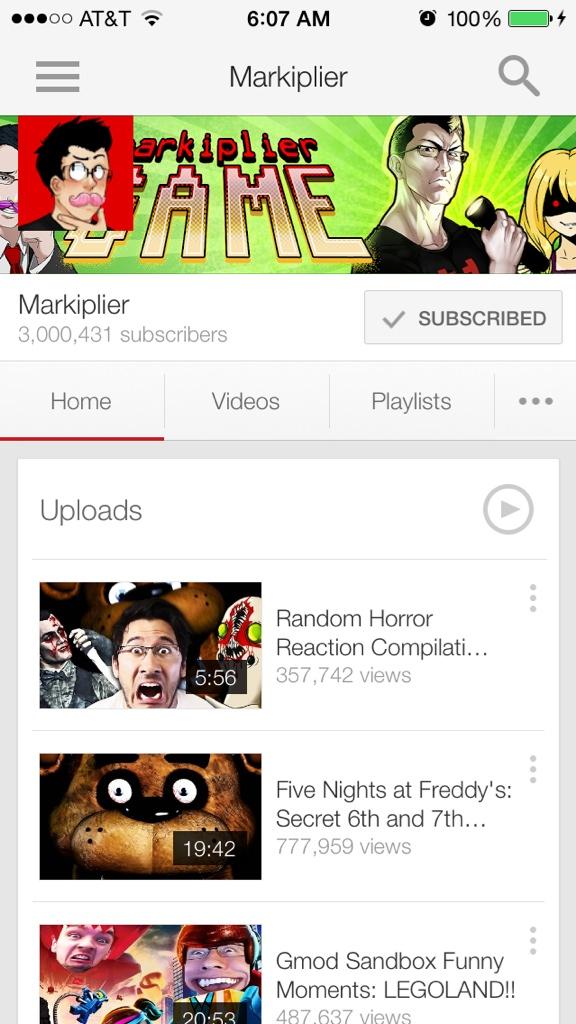 Jpw03's tweet image. Also I just saw this, congrats @markiplier on 3 million! :)