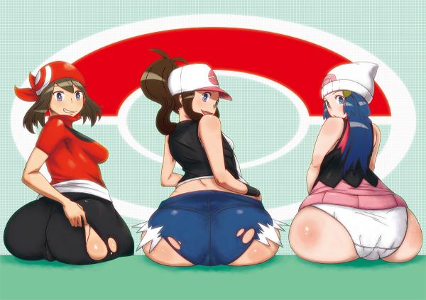 EcchiForLife's tweet photo. 3 BIG ASSES!!!! #Pokemon #Hnetai #ASS http://t.co/tuJd84mKxH