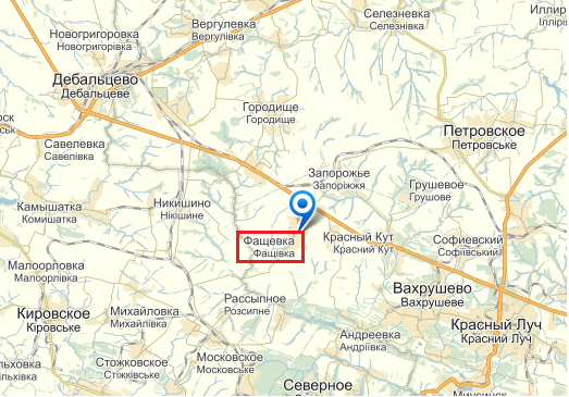 Карта фащевка луганская область