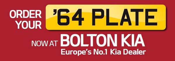 bolton_kia's tweet image. Only 14 days to go until #NEWREG #64Plate day! Have you ordered yours yet?