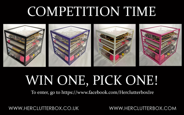 herclutterbox's tweet image. Pink, purple,white or black,if you WIN, the choice is all yours! #competition #candycolours #makeupstorage #bbloggers