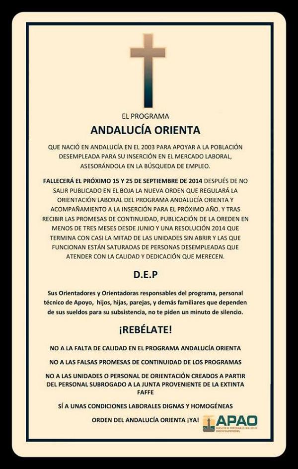 APAO_ORIENTA's tweet photo. Queremos una Orientación de CALIDAD en Andalucía!!!! http://t.co/KUCFuSBl2S