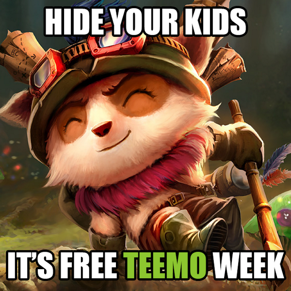 league of legends meme teemo