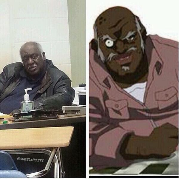 waterwillflow's tweet photo. Bruh our teacher look like Uncle Ruckus 😂😴 http://t.co/2GHQ2vLDsJ