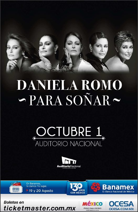 DanielaRomoWeb's tweet photo. #DanielaRomo Auditorio Nacional 1 de octubre @AuditorioMx @Ticketmaster_Me @ocesa_pop @OcesaMx http://t.co/sUEMSEdIkO http://t.co/iLVG7CaJOl