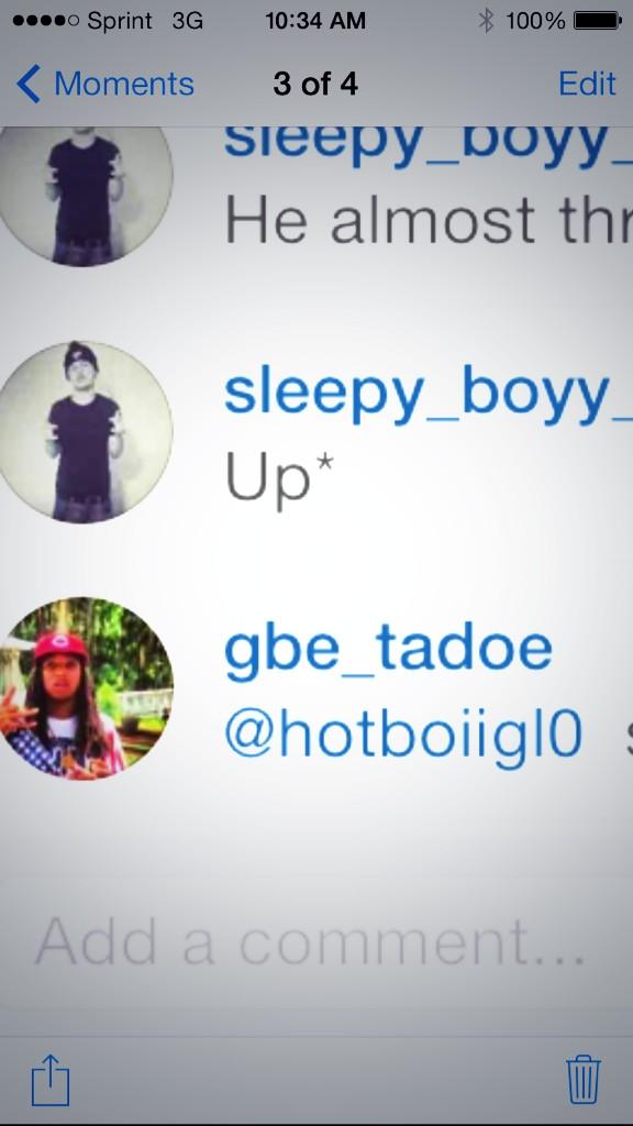 7kThree's tweet photo. Chief Keef Homie Tadoe Was In Them Feeling Las Night Lol Nigha @ Me in A Comment An Mo .... http://t.co/mAO1WfZFm3