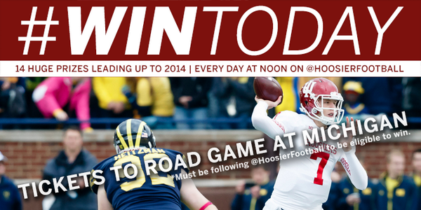 RT for the chance to win two tickets to our road game at Michigan on Nov. 1! #WinToday