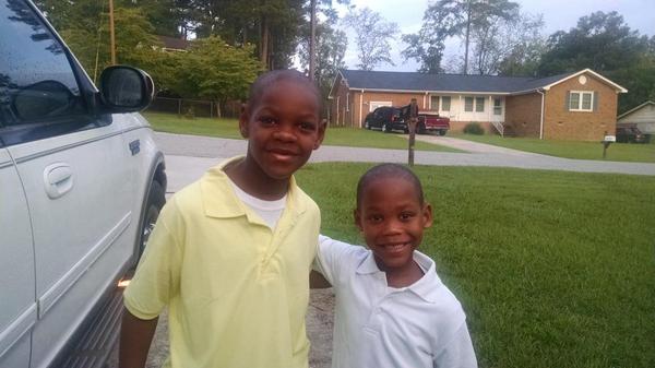 My second graders on their first day back!