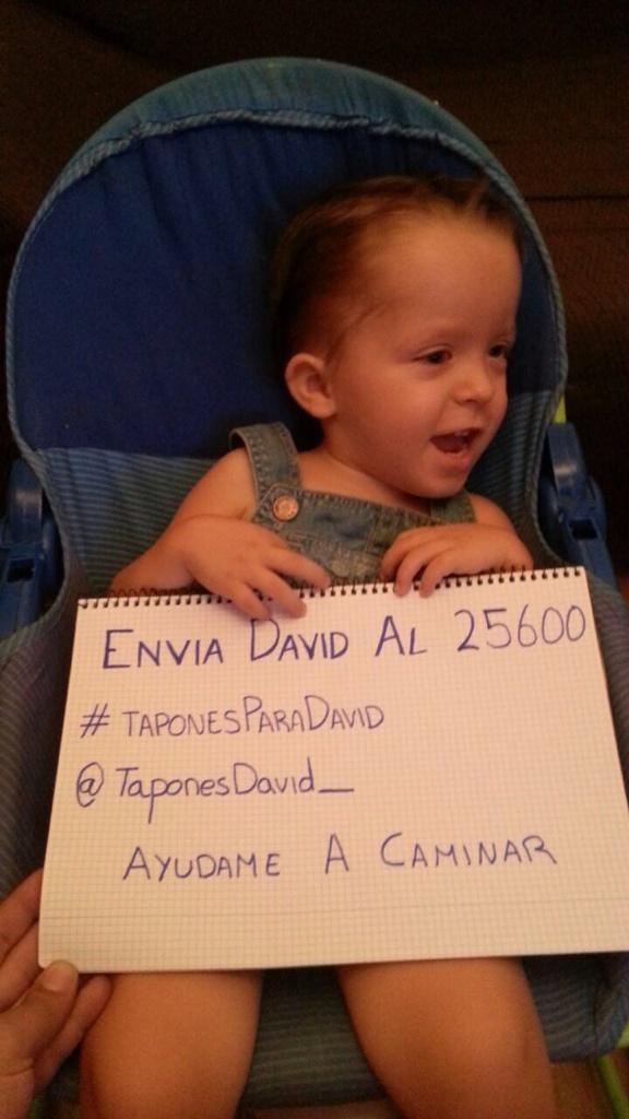 AbrahamMateo's tweet photo. David d 3años necesita nuestra AYUDA para caminar! Envía DAVID al 25600! @TaponesDavid_ http://t.co/ulsilnkIch …  RT! http://t.co/d5HhcPyyVO
