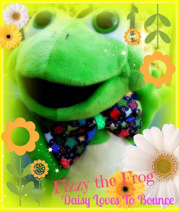 Our bouncy froggy has a new name. Meet Fizzy who love to bounce too :-D #DaisyLovesToBounce