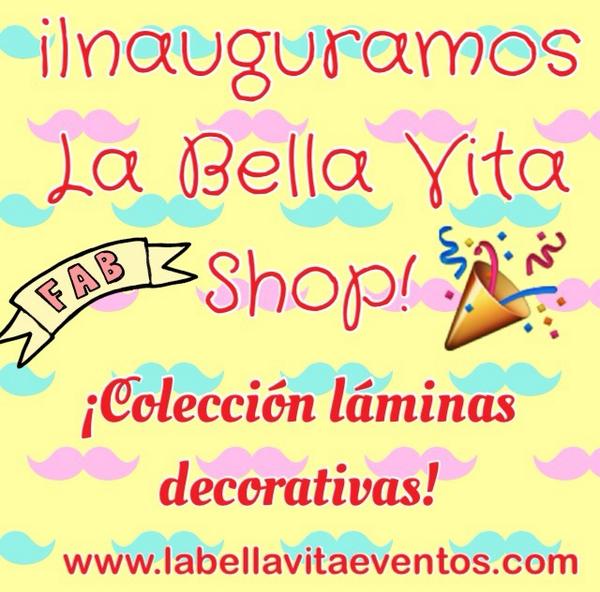 ¡Inauguramos La Bella Vita Shop!Primera colección de láminas decorativas. #LaBellaVita #creacionesúnicas #decoración
