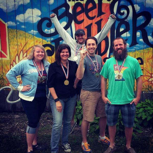 BeerDabbler's tweet photo. Humbled to have the entire Dabbler team named as honorary gold medalists in the 2014 Senior Games. #fearlessis http://t.co/lL5XtnAsJU