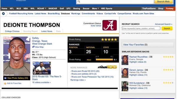 RTRnews's tweet image. #AlabamaCommit @playmaker_11 #Rivals100 #FiveStar