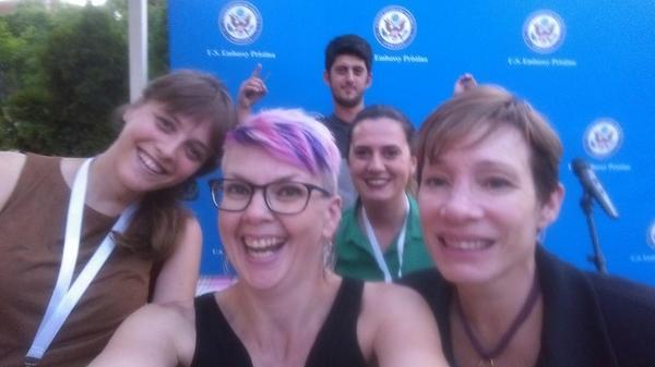 My first ambassador selfie! <a href="/ambtracey/">Tracey Jacobson</a> in da house! @lisbalaj <a href="/abetareg1/">AbetareG</a> <a href="/DoruntineD/">Doruntine</a> #dokutech