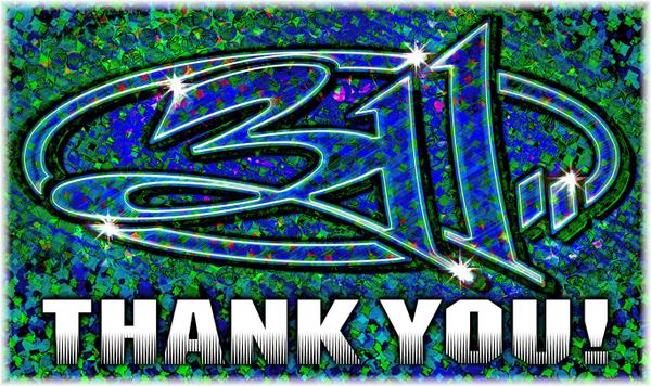 311's tweet photo. THANKS for a great summer, May-Aug. Across 33 states. 92 different songs played along the way. Thanks for joining us! http://t.co/7uLO1eLKeZ
