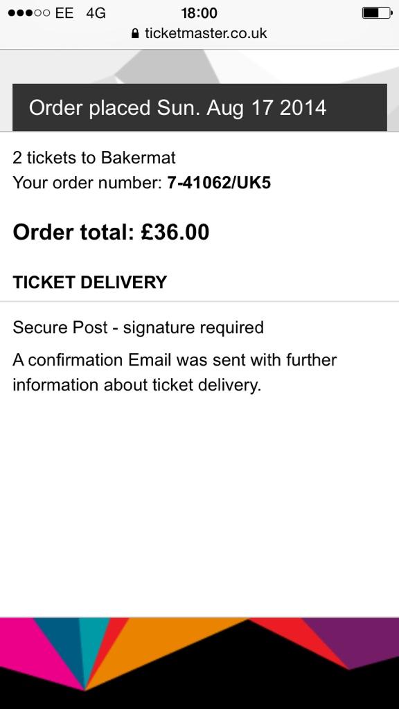 SamBritnell's tweet image. Tickets booked for @BakermatMusic in Manchester in November 🎶🎷