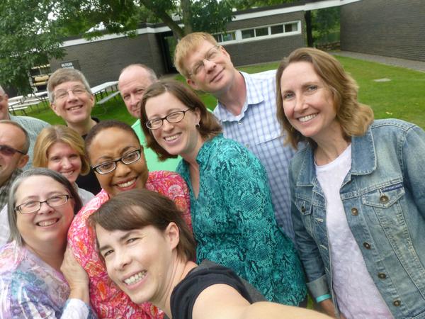 sarikarina's tweet photo. .@CollegevilleIns And then this happened: A monk, spiritual leader, student, & minister selfie #DigitalWriting2014 http://t.co/nWhcIJNnU5
