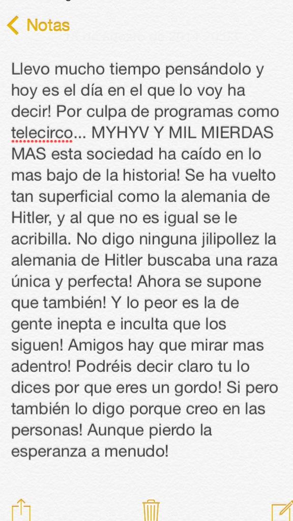 Sere sinceros con ustedes!