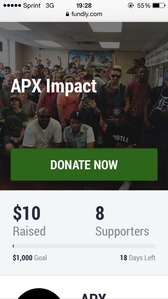 Fundly's tweet photo. Good luck! RT Join @APXmgmt in donating school supplies to our youth #APXImpact #fundly https://t.co/9sANemEVzk … http://t.co/KKSB6K2col