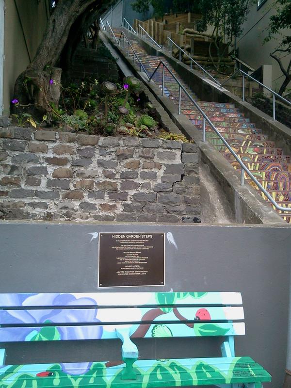 paulsignorelli's tweet photo. Time needed to install #HiddenGardenSteps mosaic: 4 weeks; time to install plaque: 8 months; #ItsTheLittleThings http://t.co/1sGtAOCmTG