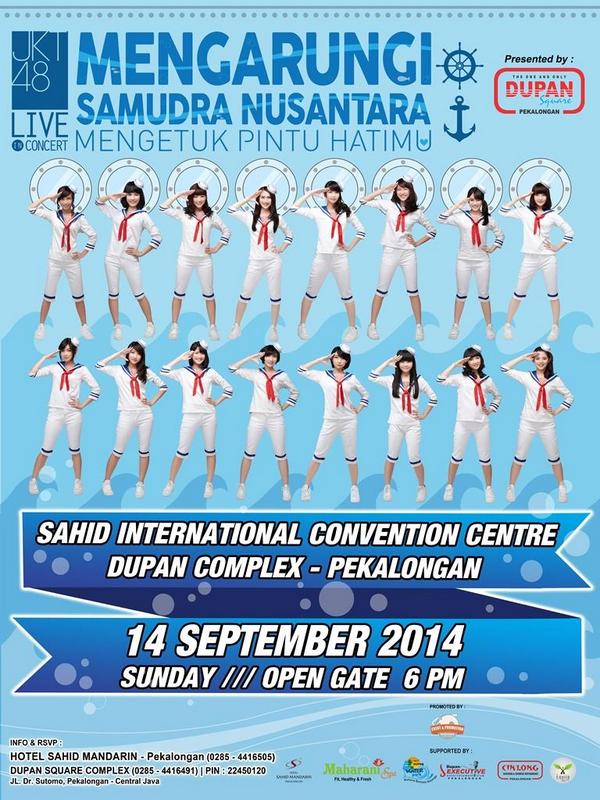 OfficalJKT48's tweet photo. [INFO] JKT48 Live in Concert Pekalongan http://t.co/g35cHYhn96 http://t.co/Ol5nA1vr4h