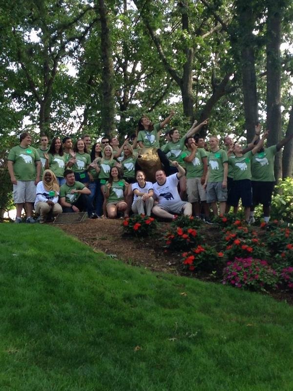 WNESOAR2014's tweet photo. Bear Tracks 2014 group!!🐻💛💙 http://t.co/x13b5KjWZK