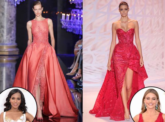 enews's tweet photo. Emmy gown predictions straight from the Fall 2014 haute couture fashion shows! http://t.co/BjO0Hk7nk6 http://t.co/47uQ5ikGvU