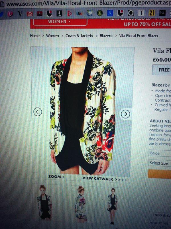 LabelStyleTeam's tweet image. Keep out the chill but still get some summer florals! #blazer #floral #wantoftheday @ASOS