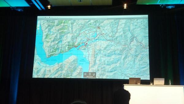 LINZLDS's tweet photo. LINZ data recognised at #NZEUC http://t.co/ku1UbboC7r