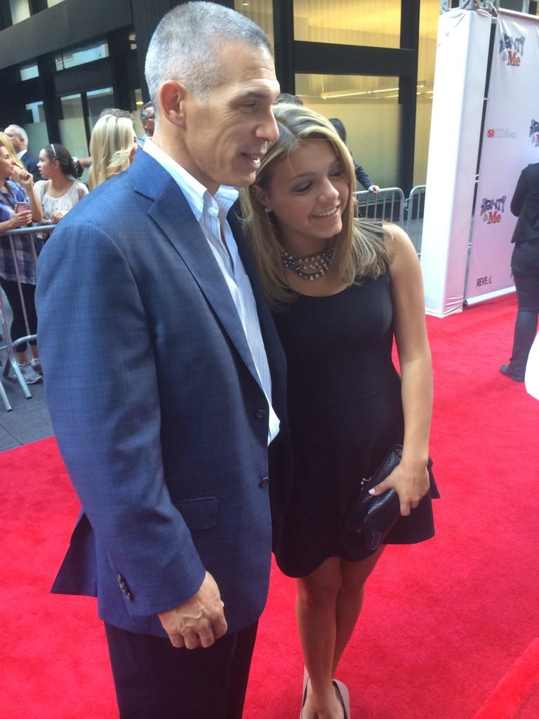 Tim Healey on X: Joe Girardi and his daughter, Serena, 14, are at the  Ziegfeld Theatre in Manhattan for the Henry & Me premiere.   / X
