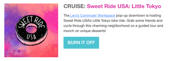 sweetrideusa's tweet photo. Holy poops! Our @LEVIS Little Tokyo ride this Sat is featured on the @kcrw blog! http://t.co/6AsIA4RXqp #bikela http://t.co/0tA7AbhVsc