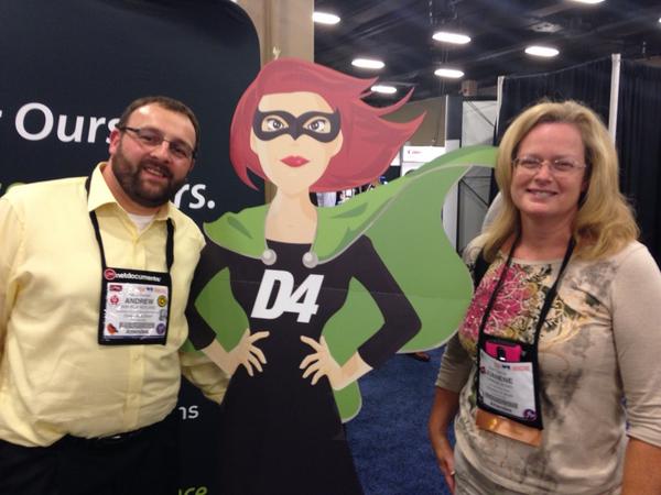 ChuckKellner's tweet photo. Andrew and Juanene from Dinsmore & Shoal pic w Dixie #ilta2014 #d4discovery http://t.co/FFtC9MkMF9
