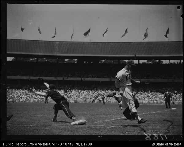 Did you know that baseball was played at the 1956 Olympics in Melbourne.Jack Reilly(USA) and N.Pratt(Australia).