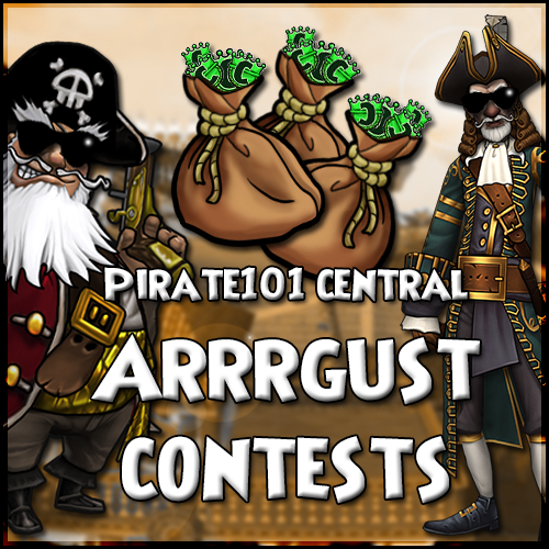 Pirate101C's tweet photo. Arrrgust contests! 40k crown raffle winners, PvP and Wiki contests @Pirate101 #Pirate101 http://t.co/8WauAM7IwY http://t.co/xKr2hPXkl7