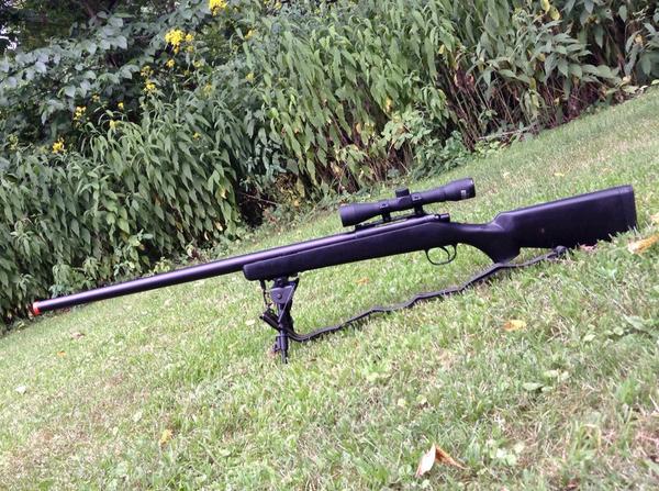 SweeperXG's tweet image. My new airsoft gun just got back from an airsoft war with my friends