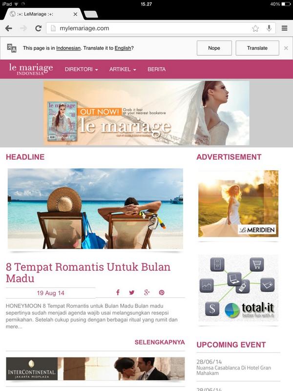 lemariage_id's tweet image. Find articles and tips about wedding at mylemariage.com #LeMariage #wedding