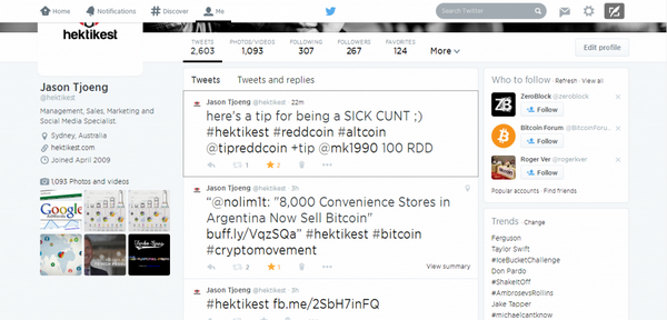 bitcoinagile's tweet photo. #hektikest #ReddCoin #TipReddCoin How to Tip with ReddCoin ;) http://t.co/ZrbD9JauGi #bitcoin #cryptomovement http://t.co/fmF0FOiqNV