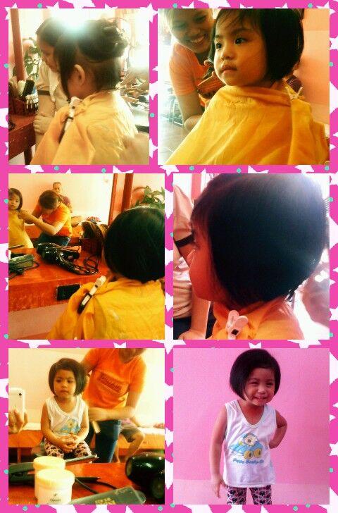 Natchause's tweet image. First haircut ni bebe💇💞