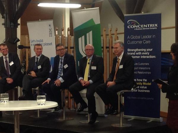 UnitecNZ's tweet photo. #nzdeliverycentres panel - great to have graduates that are work ready on day one @ibmnz @Auckland_NZ @ConcentrixANZ http://t.co/zrT03gECKY
