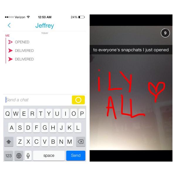 jeffreys_braces's tweet photo. This is the best day of my life hands down😭❤️ @itsjeffreymusic posted his snapchat so I added him never thought this http://t.co/nlLhLTQOV4
