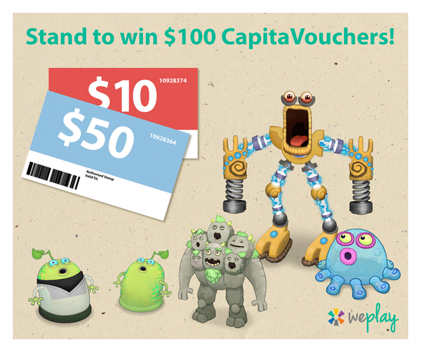 weplayglobal's tweet photo. We're giving away $100 CapitaVouchers to one lucky winner! Find out how you can win here: http://t.co/nuUVSFwtdS http://t.co/QZdNiUwRMU
