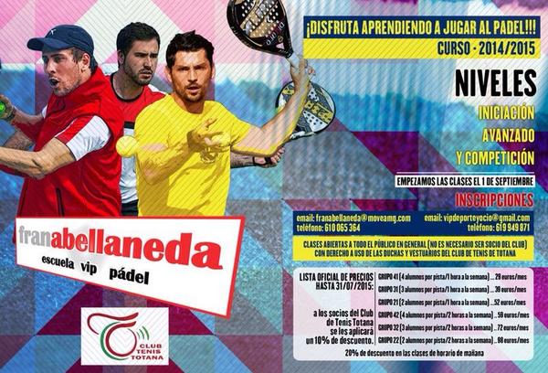 escuelavippadel's tweet photo. Cuarta temporada, no te quedes sin tu plaza!!! http://t.co/z9ueMVxomI