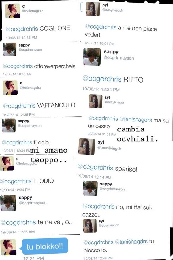 occhrisgdr's tweet photo. le vostre minacce e i vostri insulti verso chrsto che tanto bello è.. piando #ocmemories (@nikkiannegdr) http://t.co/Wyh60F15Qb